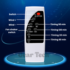 16-Inch Remote-Controlled Bladeless Fan - UK Design