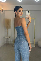 Women's Elegant Top and Pants | Glitter