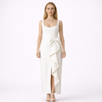 Ivory Maxi Dress with Bow