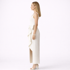 Ivory Maxi Dress with Bow