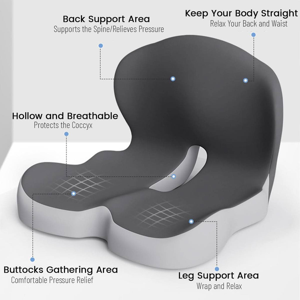 Ergonomic Lumbar Support Cushion for Office and Car Seating
