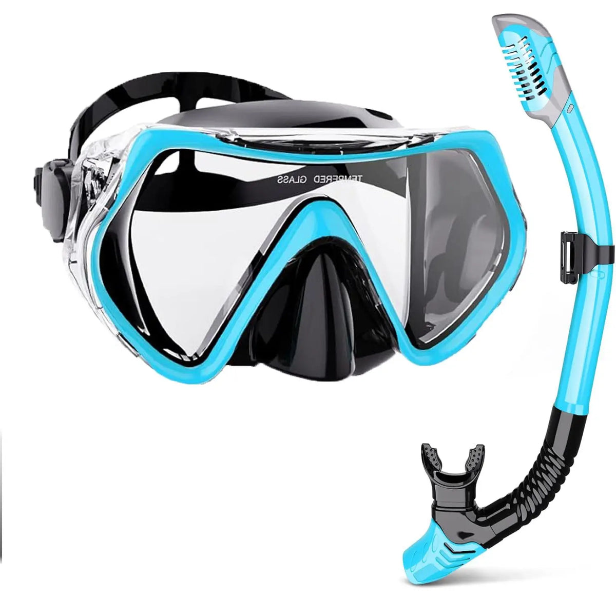 Adult Snorkel Mask Kit | Anti-Fog & Impact-Resistant | Silicone Seal & Dry Snorkel | 180° Wide View