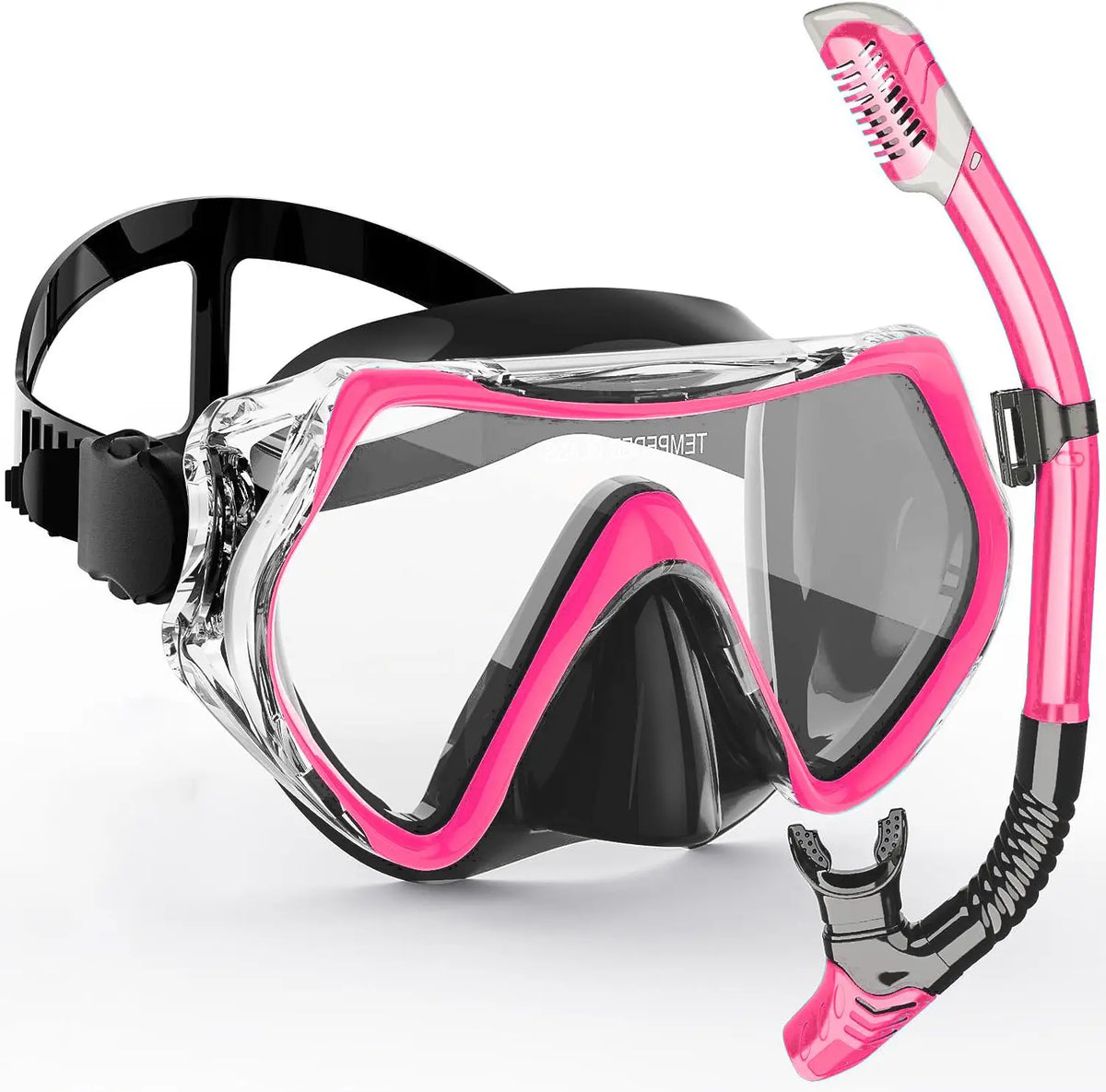 Adult Snorkel Mask Kit | Anti-Fog & Impact-Resistant | Silicone Seal & Dry Snorkel | 180° Wide View