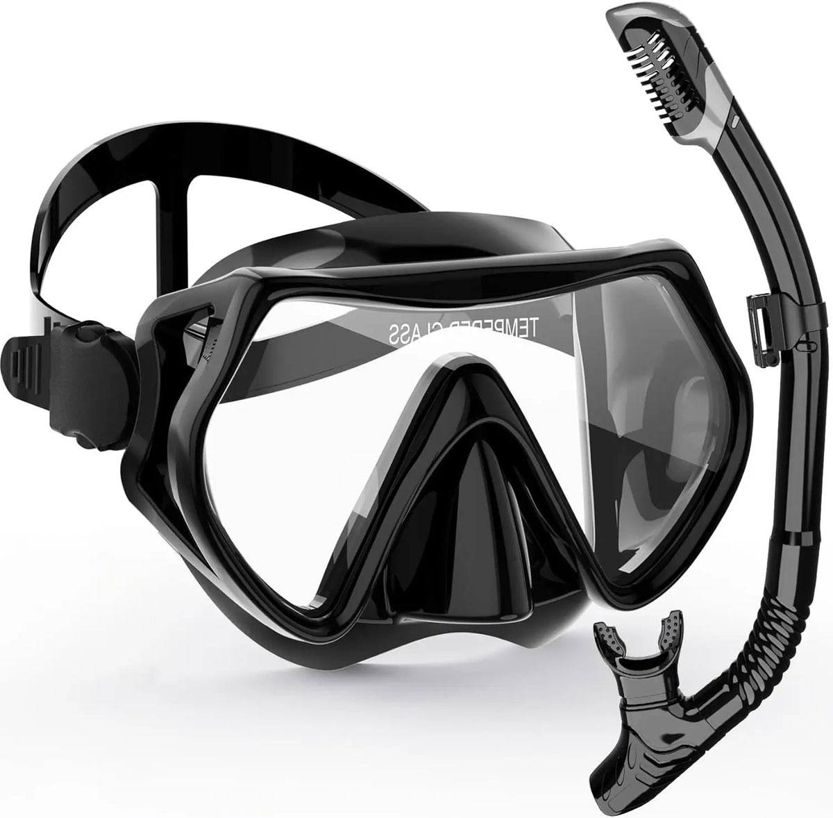 Adult Snorkel Mask Kit | Anti-Fog & Impact-Resistant | Silicone Seal & Dry Snorkel | 180° Wide View