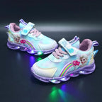 LED Light-Up Sneakers for Kids - Princess Design