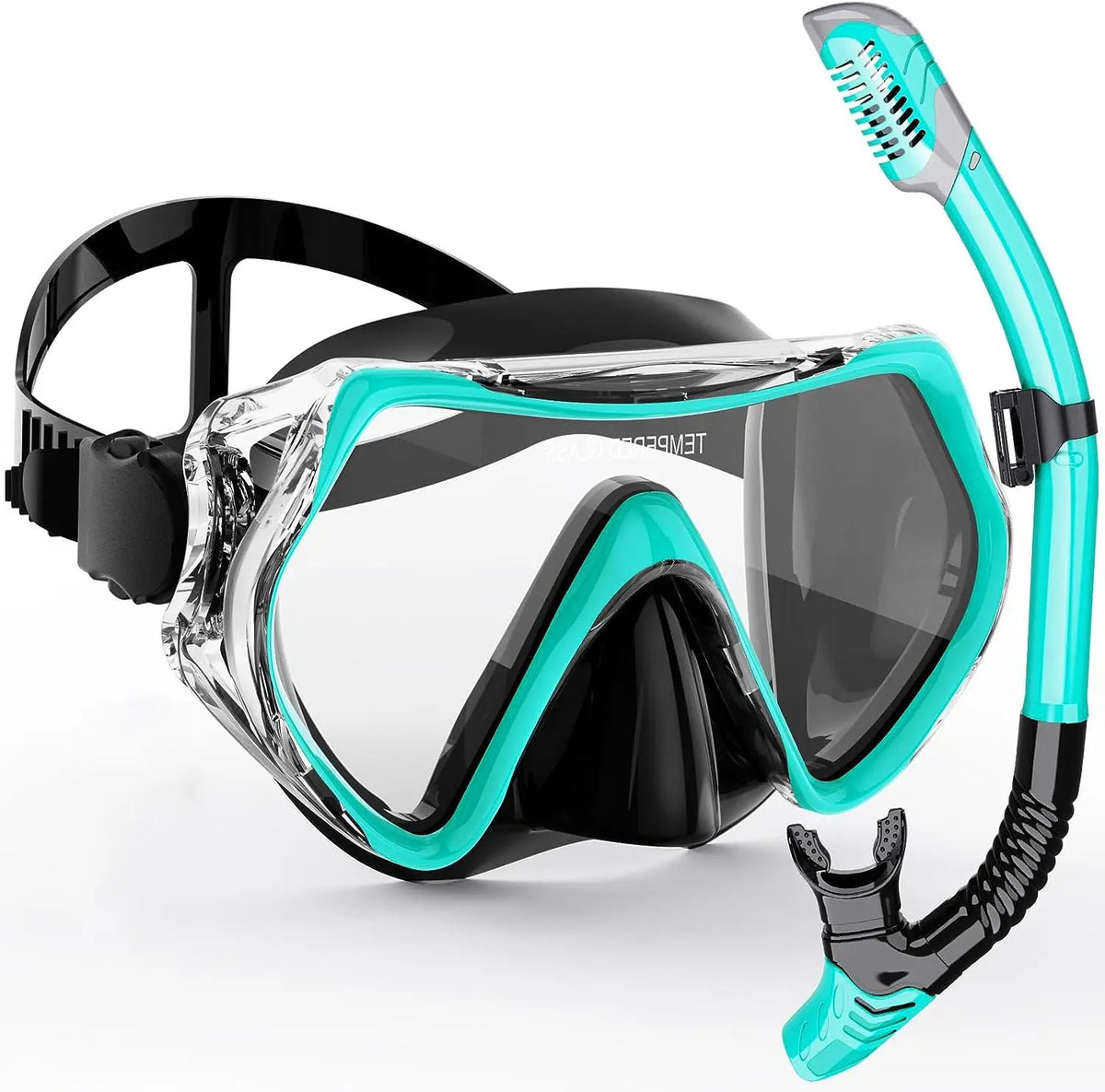 Adult Snorkel Mask Kit | Anti-Fog & Impact-Resistant | Silicone Seal & Dry Snorkel | 180° Wide View