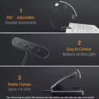 Adjustable Clip-On Reading Lamp | USB Rechargeable with 3 Light Colors & Dimmable Features