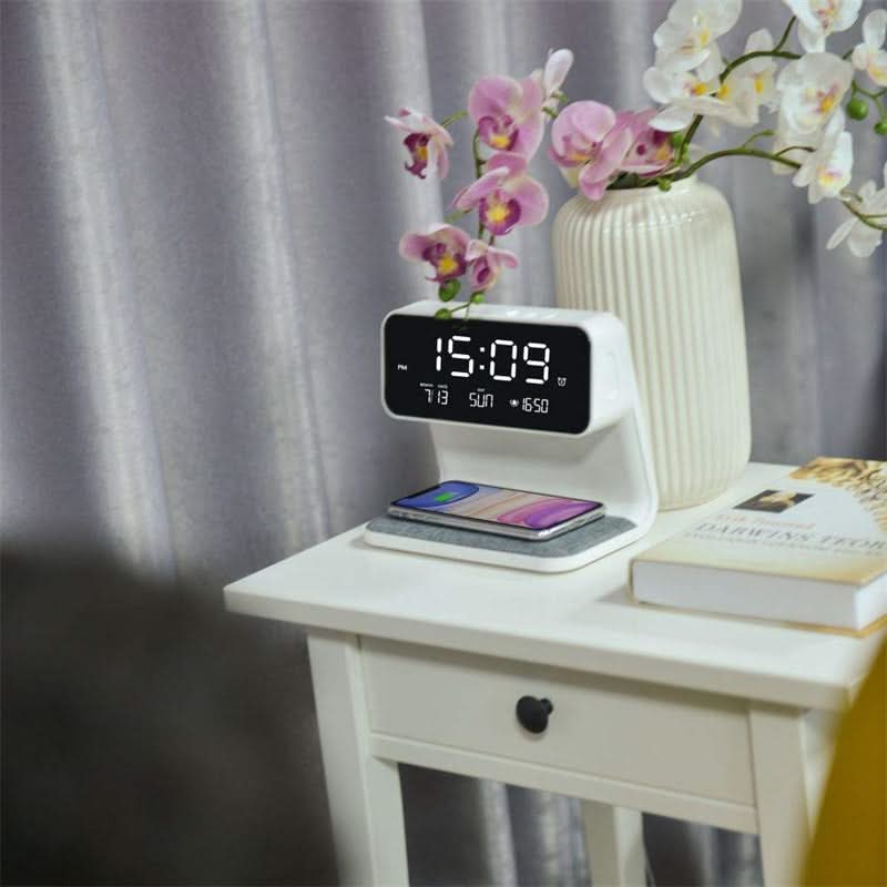 Transparent LCD Alarm Clock with Adjustable Brightness