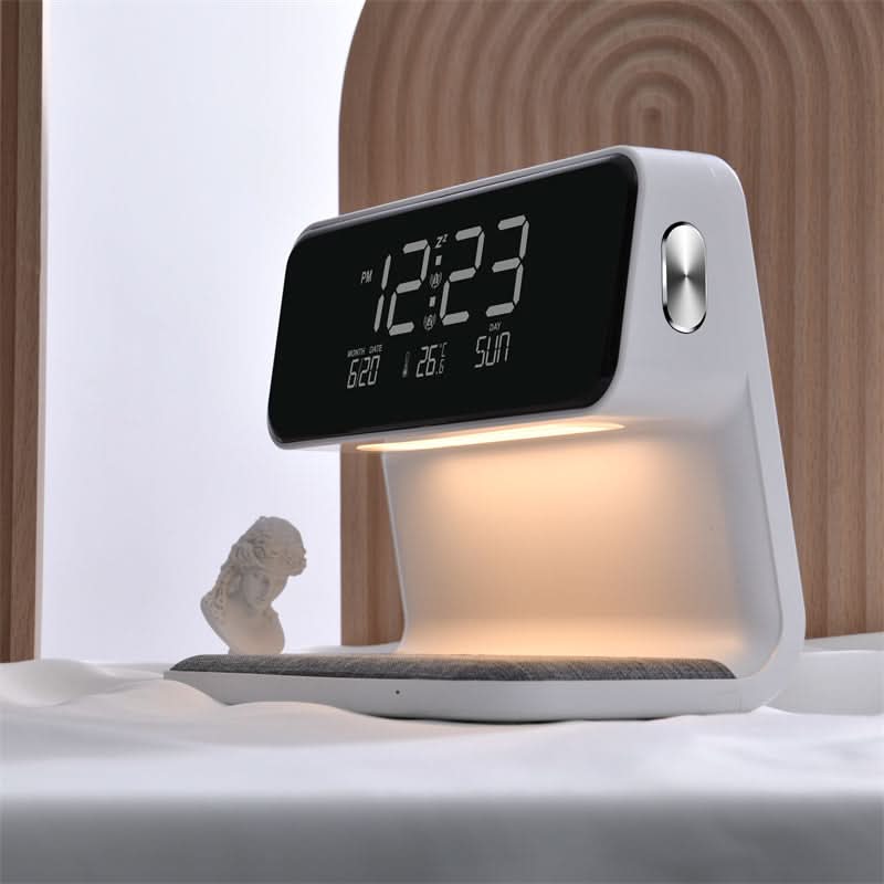 Transparent LCD Alarm Clock with Adjustable Brightness