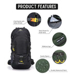 60L Waterproof Outdoor Backpack