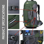 60L Waterproof Outdoor Backpack
