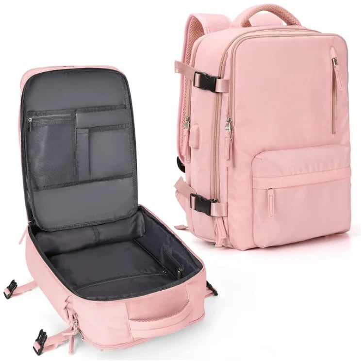 35L Women's Travel Backpack | Waterproof with USB Port | Anti-Theft Features & Shoe Compartment | Perfect for Hiking, Daily Use & Travel