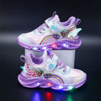 LED Light-Up Sneakers for Kids - Princess Design